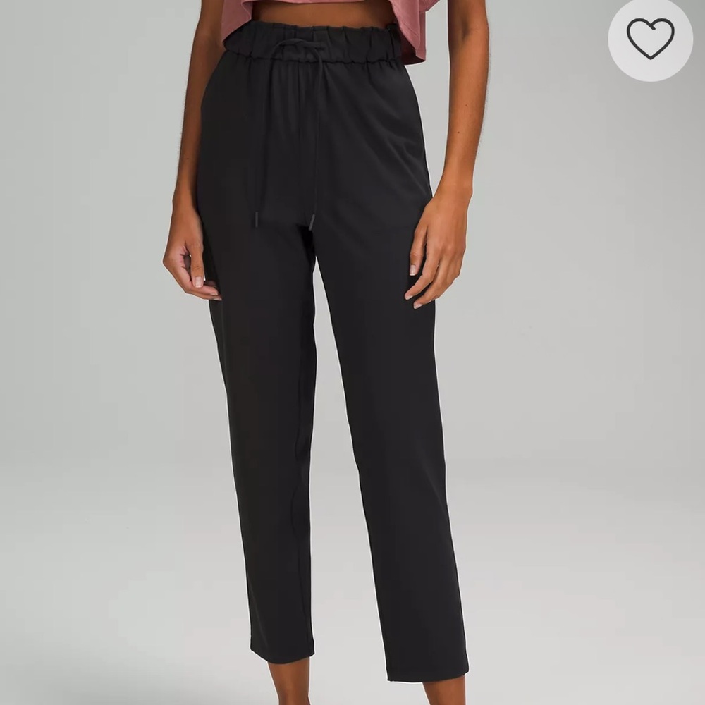 Lululemon ~ Gray and White Striped Jogger Pants
